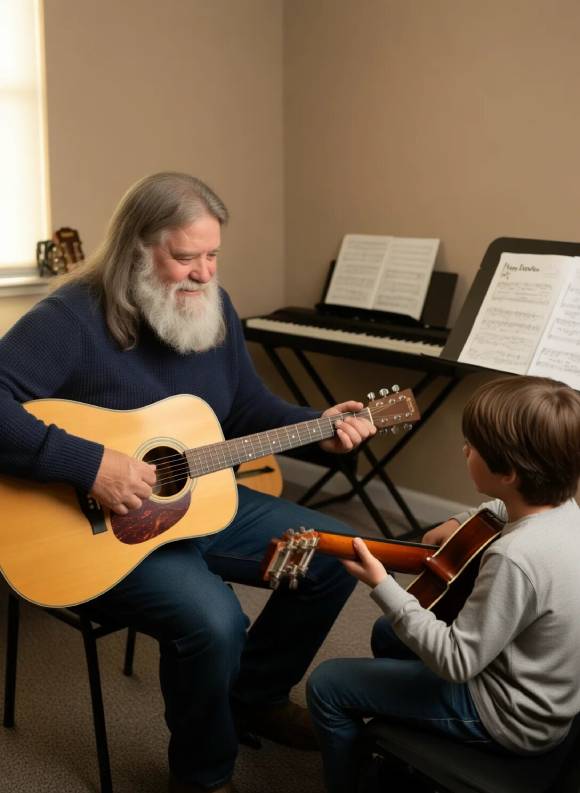 photo of Steve Joynt teaching guitar